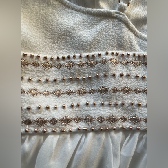 NO LONGER AVAILABLE Lulus Meet Me in Madrid White Beaded Maxi Dress Boho Size S - Picture 12 of 15